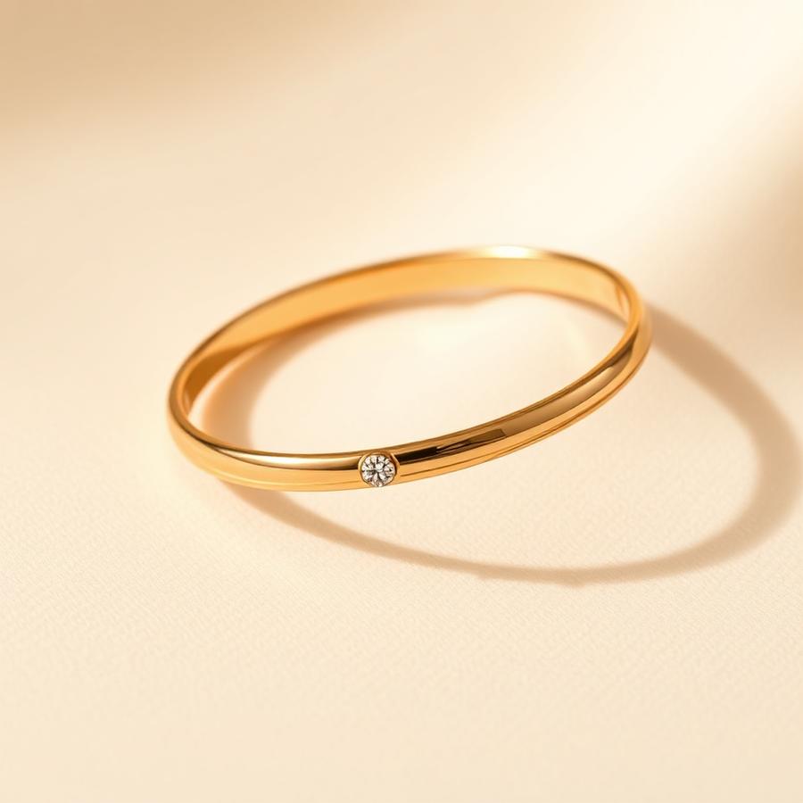 Orla Solid Gold Bangle